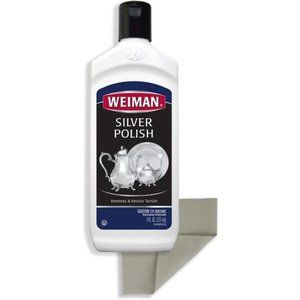 Silver Cleaner and Polish - 8 Ounce with Polishing Cloth - Ammonia Free - Polish